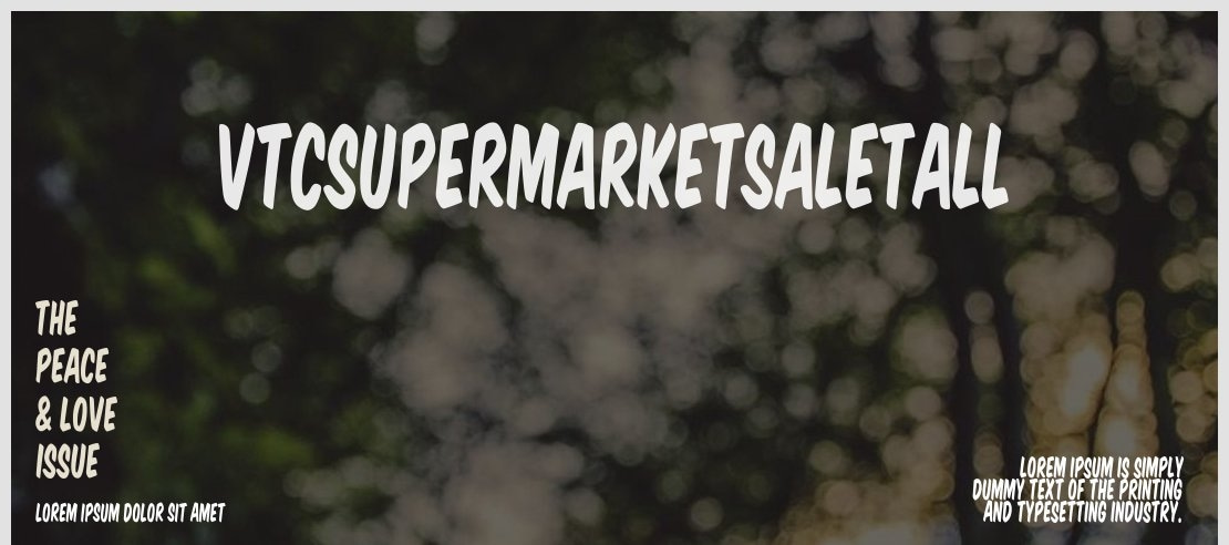 VTCSuperMarketSaleTall Font