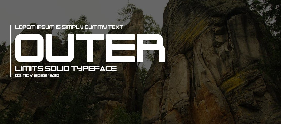 Outer Limits Solid Font