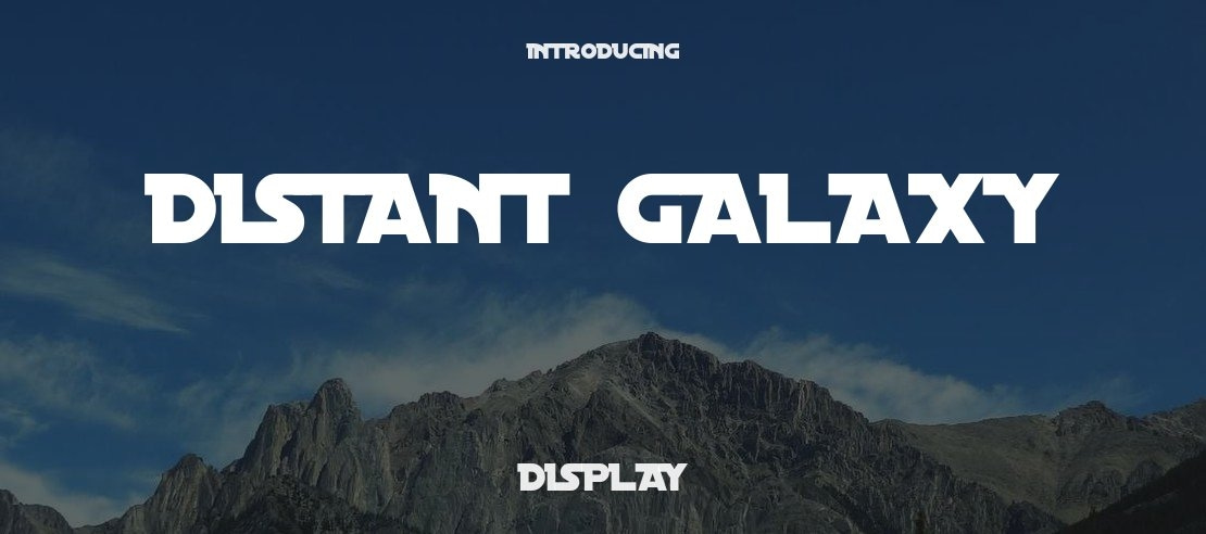 Distant Galaxy Font