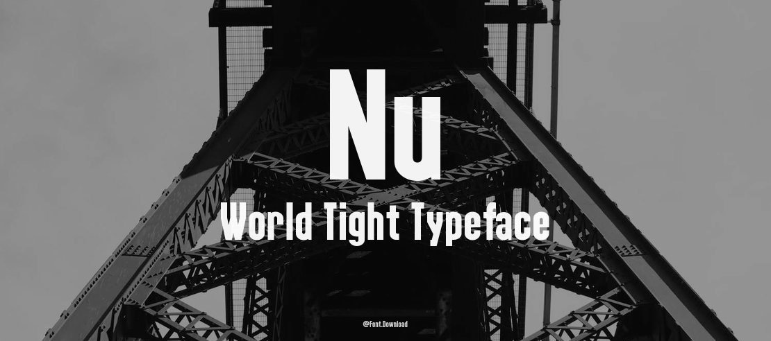 Nu World Tight Font