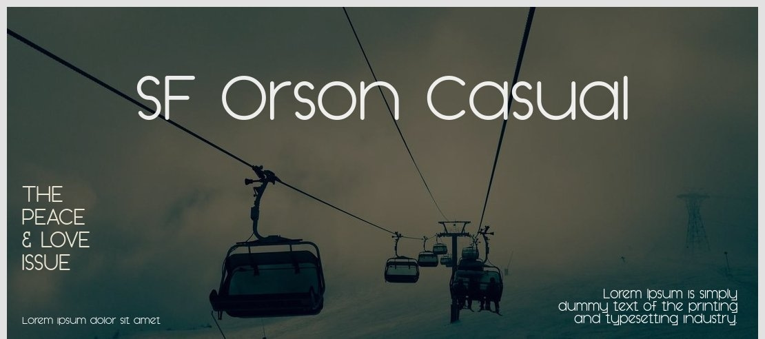 SF Orson Casual Font