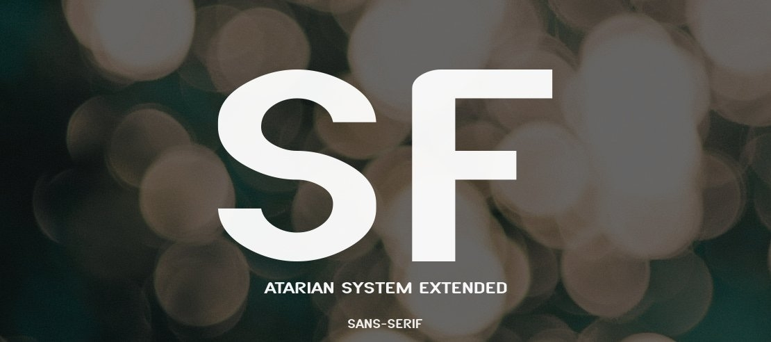 SF Atarian System Extended Font