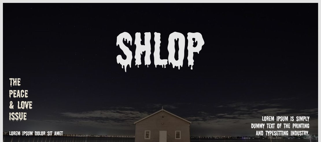 Shlop Font