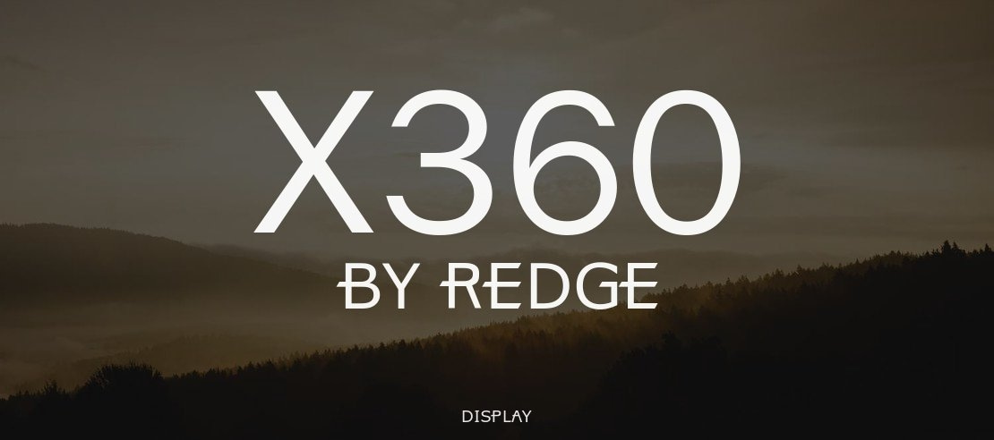 X360 by Redge Font