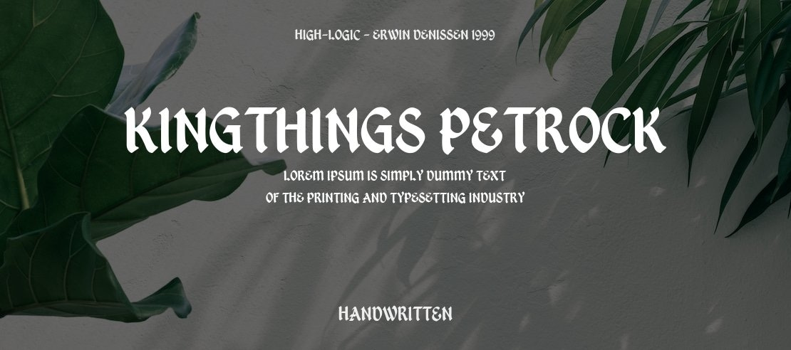 Kingthings Petrock Font Family
