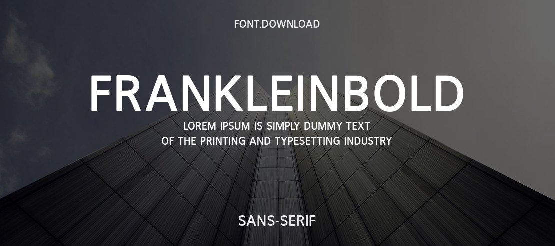 FranKleinBold Font Family