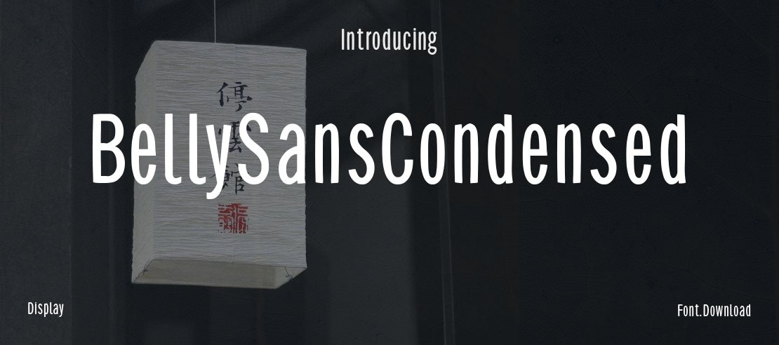 BellySansCondensed Font