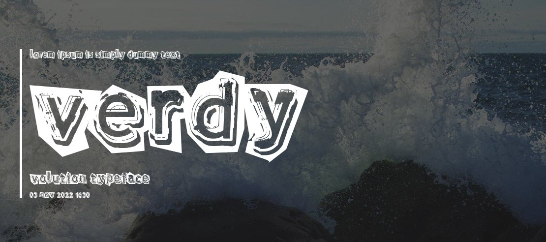 verdy évolution Font