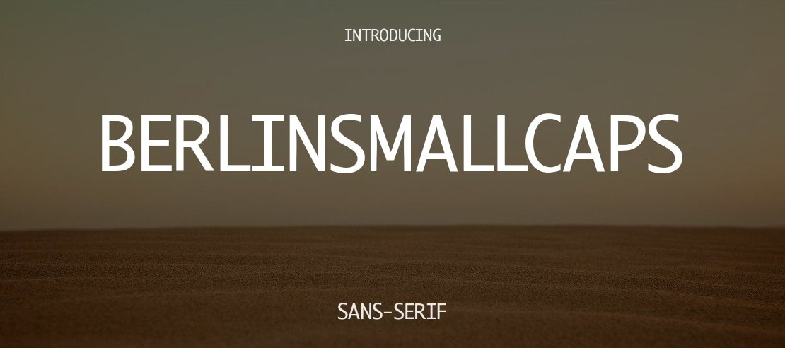 BerlinSmallCaps Font