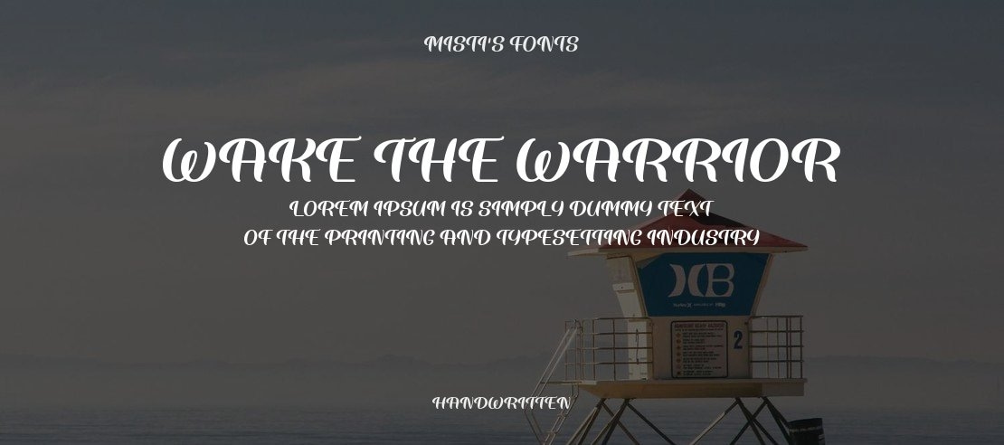 Wake The Warrior Font