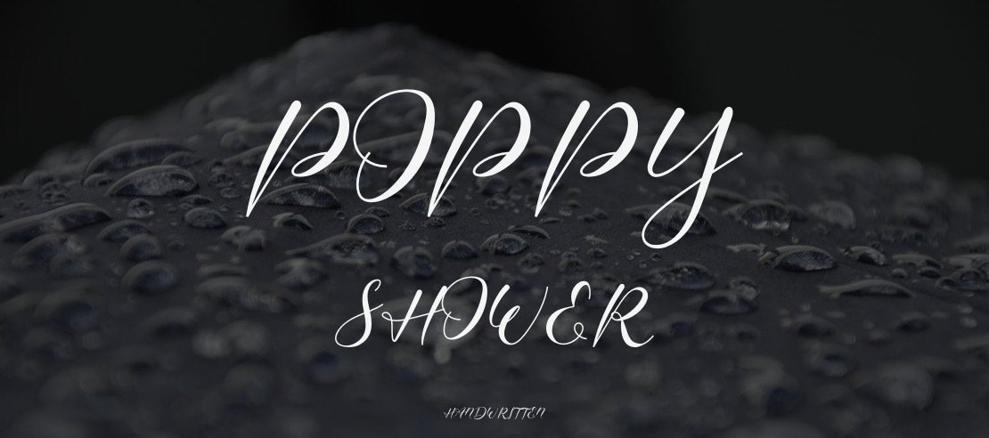 Poppy Shower Font