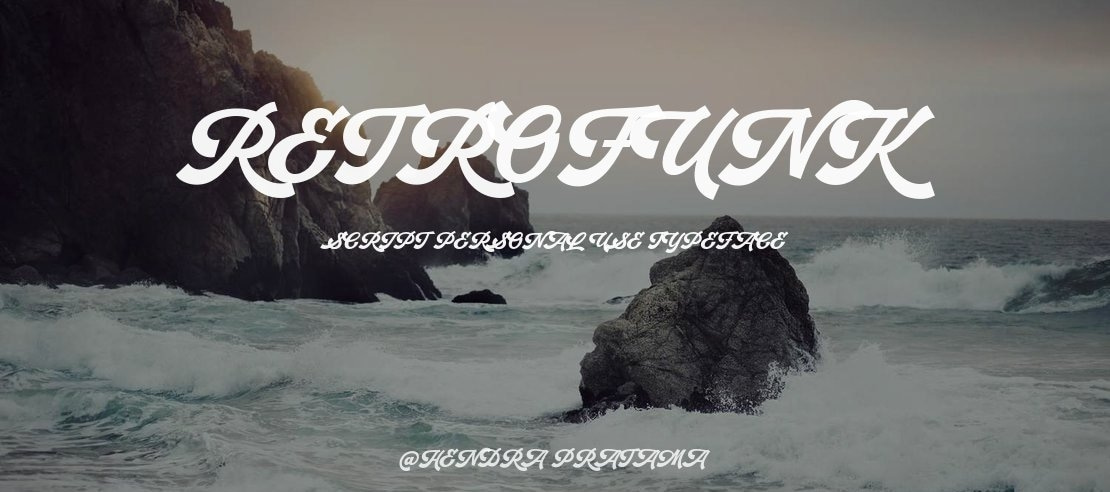 Retrofunk Script Personal Use Font