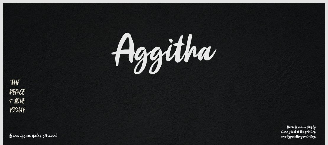 Aggitha Font