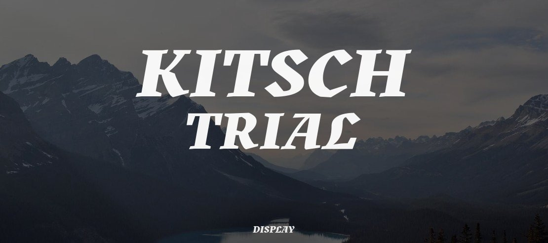 Kitsch Trial Font Family