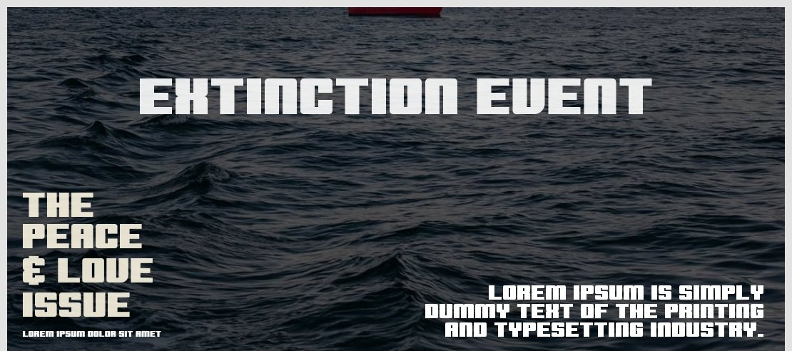 Extinction Event Font