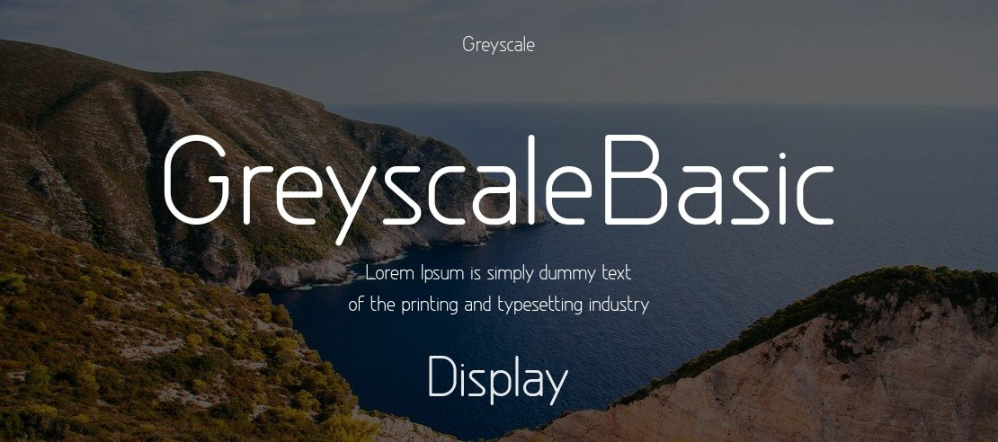 GreyscaleBasic Font Family