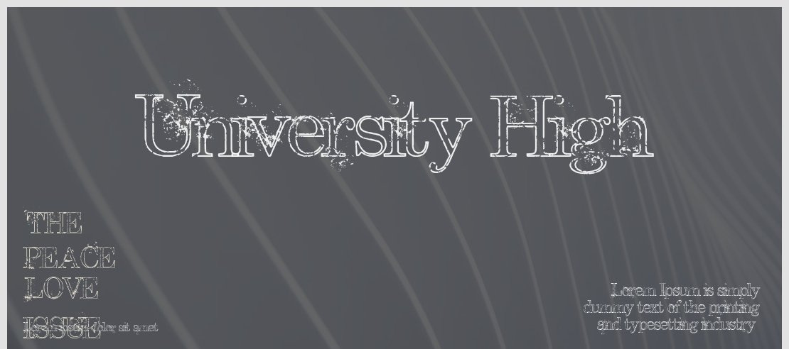 University High Font