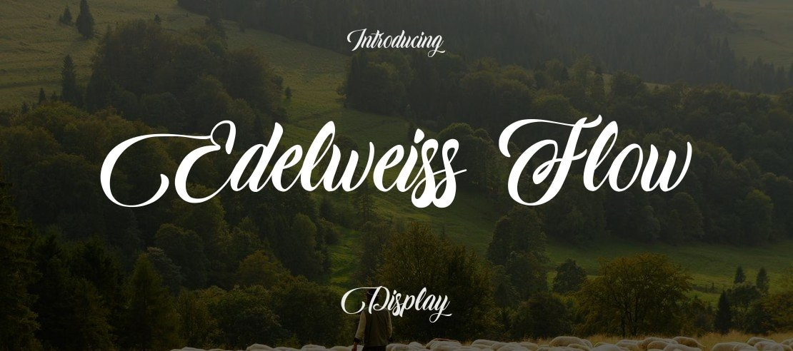 Edelweiss Flow Font