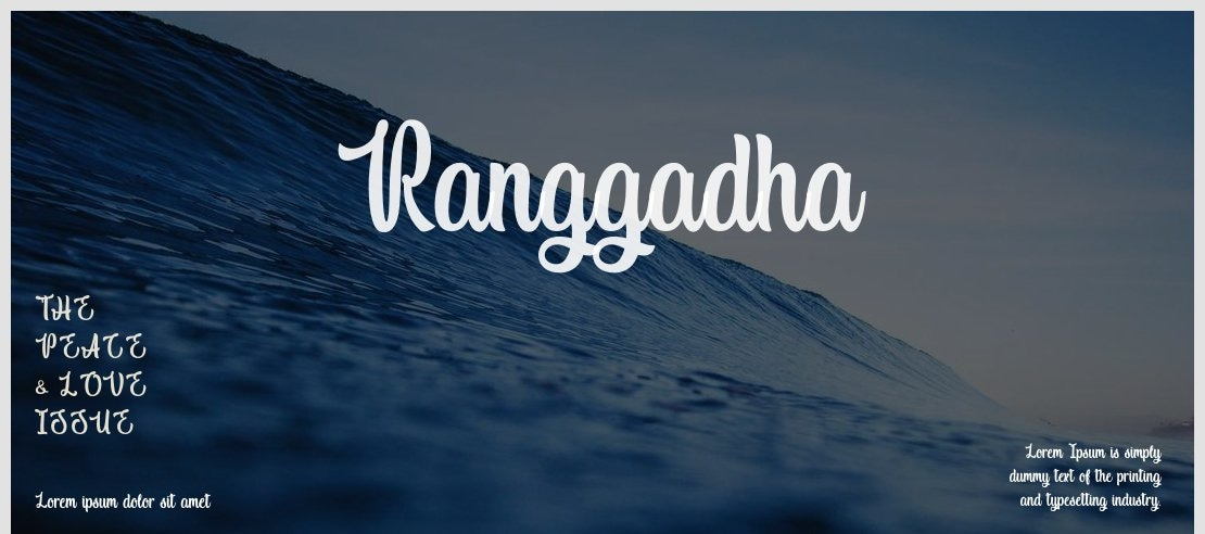 Ranggadha Font