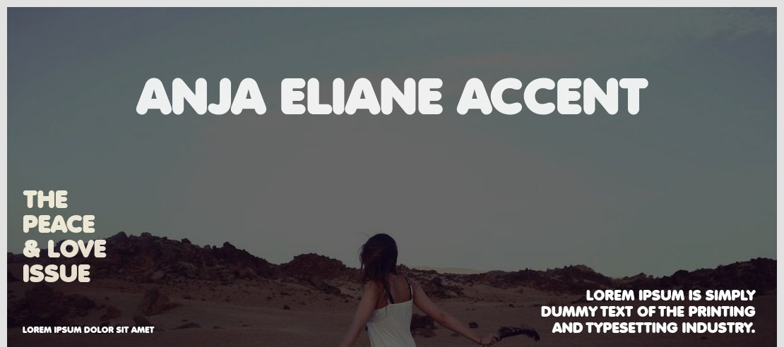 Anja Eliane accent Font Family