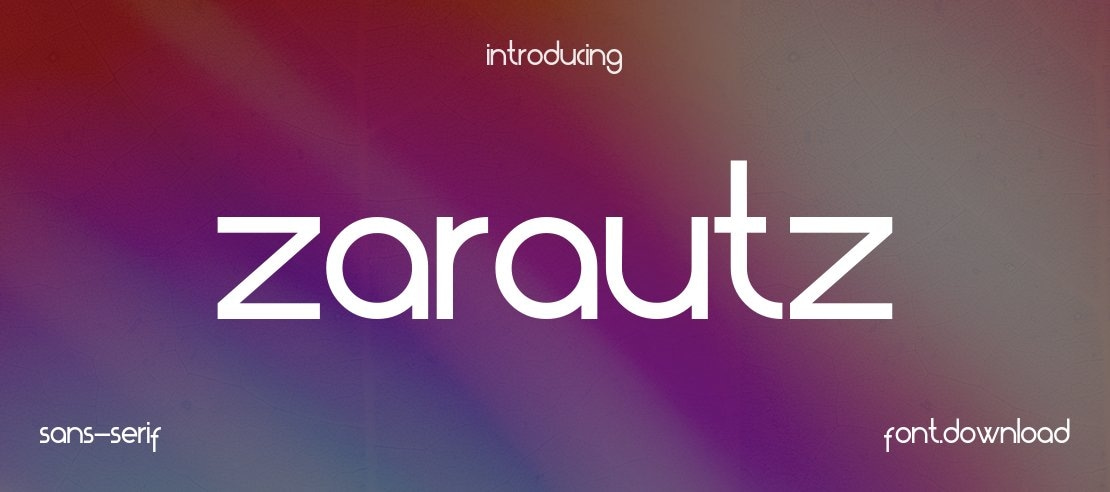 ZARAUTZ Font Family