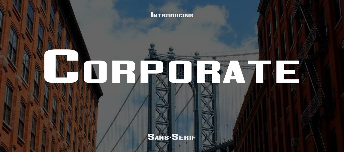 Corporate Font