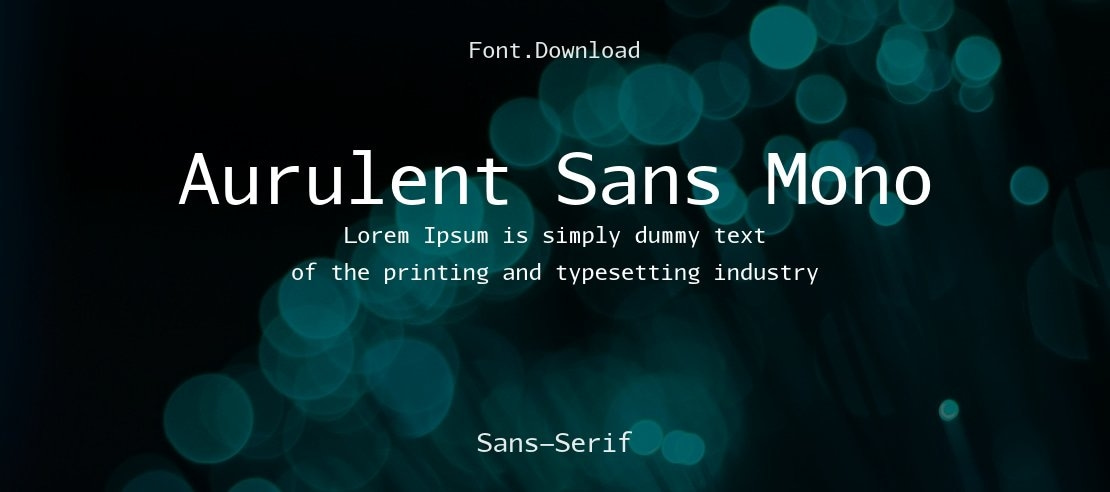 Aurulent Sans Mono Font