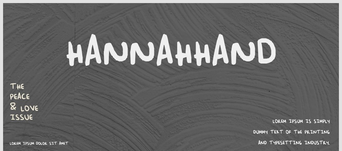 HannahHand Font