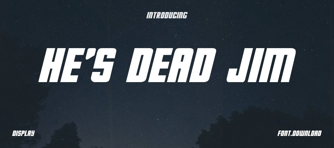 He's Dead Jim Font