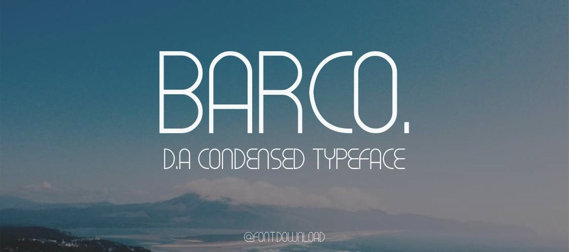 BARCO. D.A CONDENSED Font Family