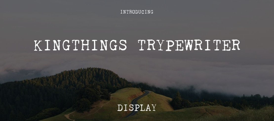 Kingthings Trypewriter Font