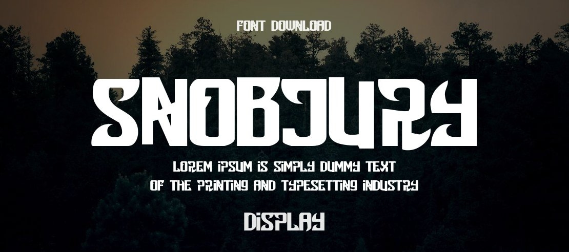 Snobjury Font