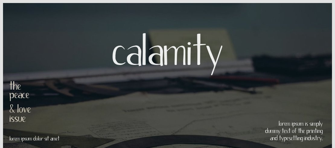 Calamity Font