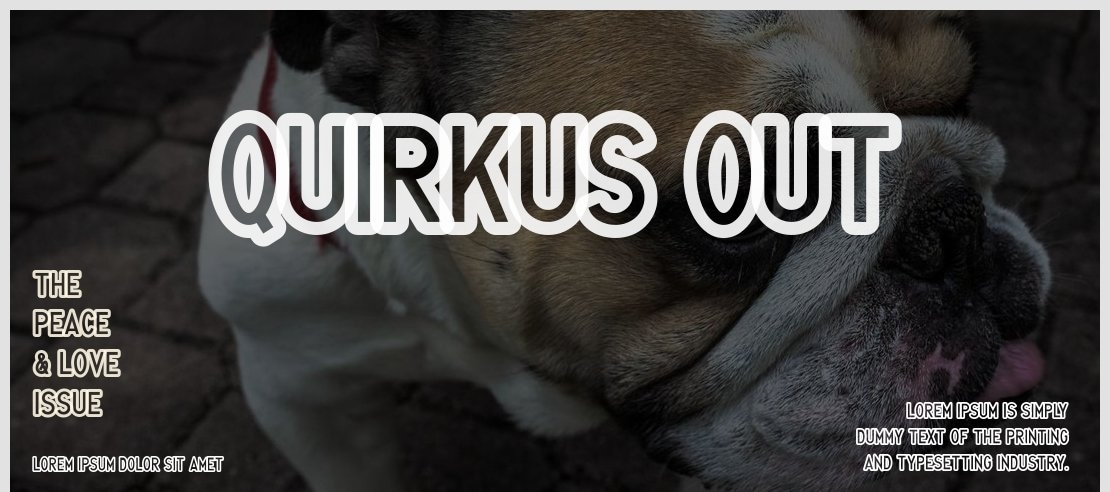 Quirkus Out Font