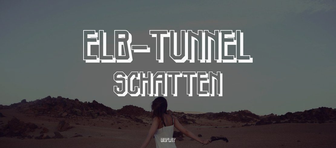 Elb-Tunnel Schatten Font Family