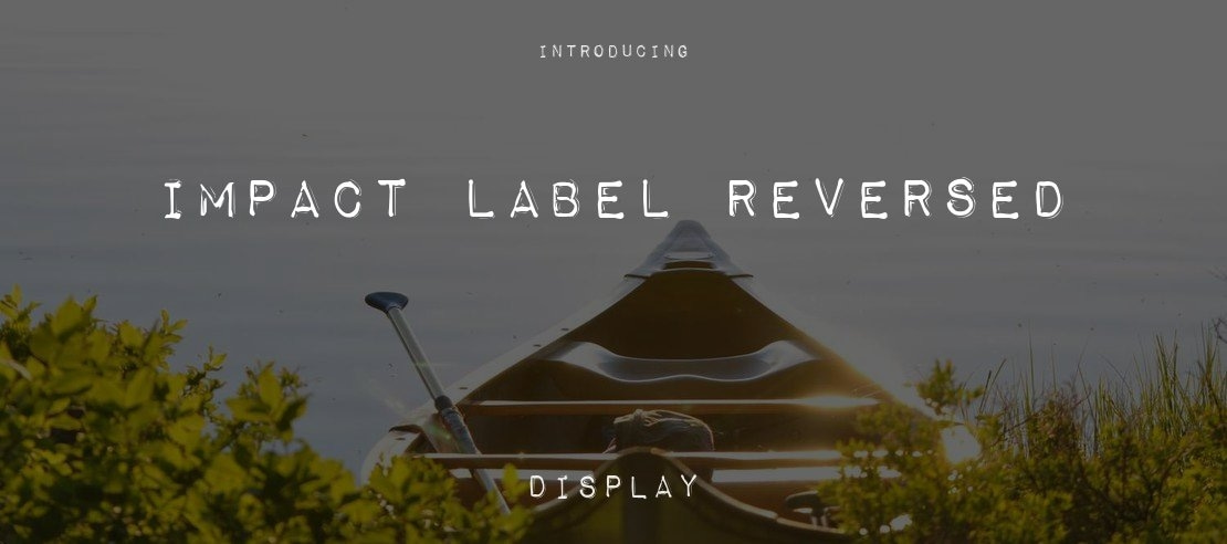 Impact Label Reversed Font Family