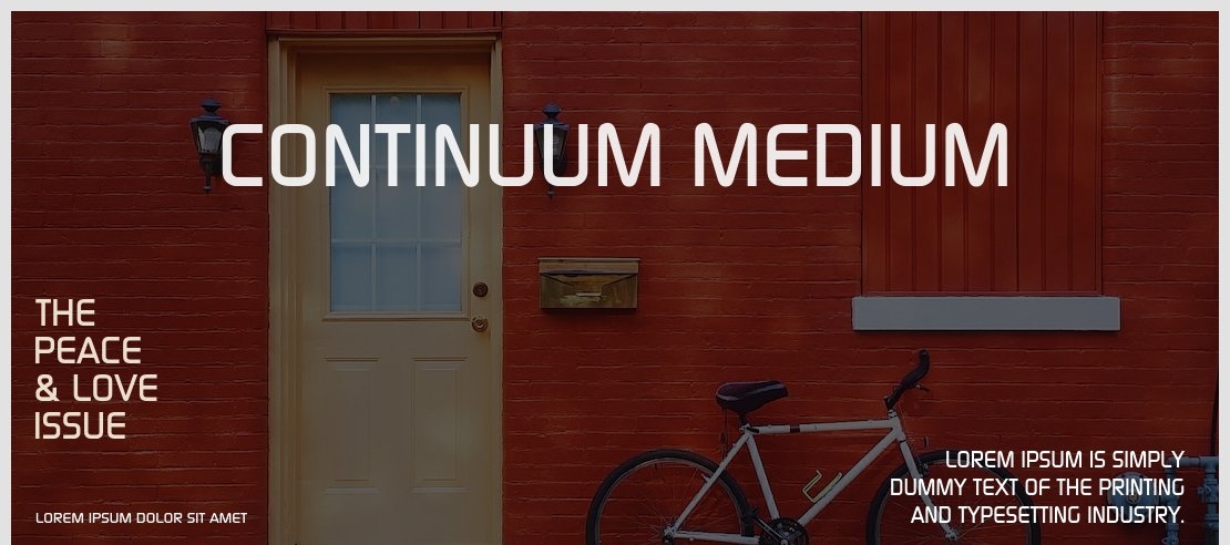 Continuum Medium Font