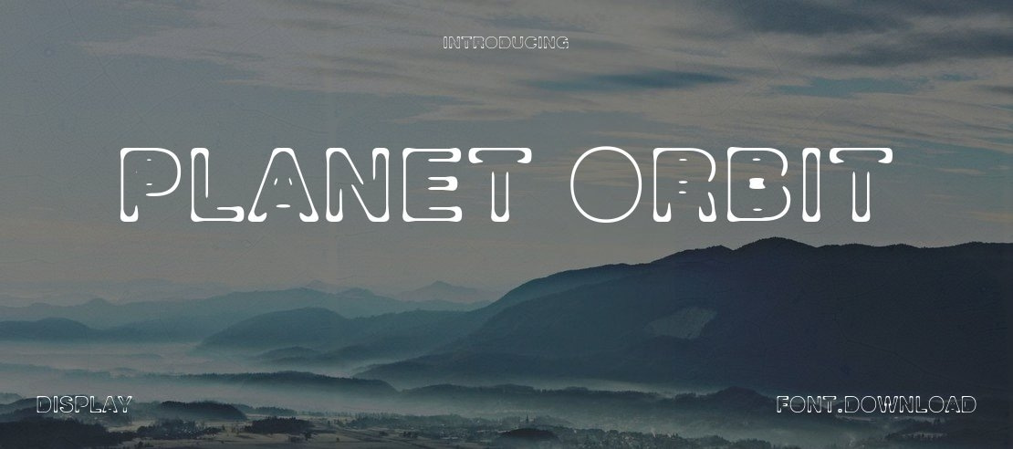 Planet Orbit Font