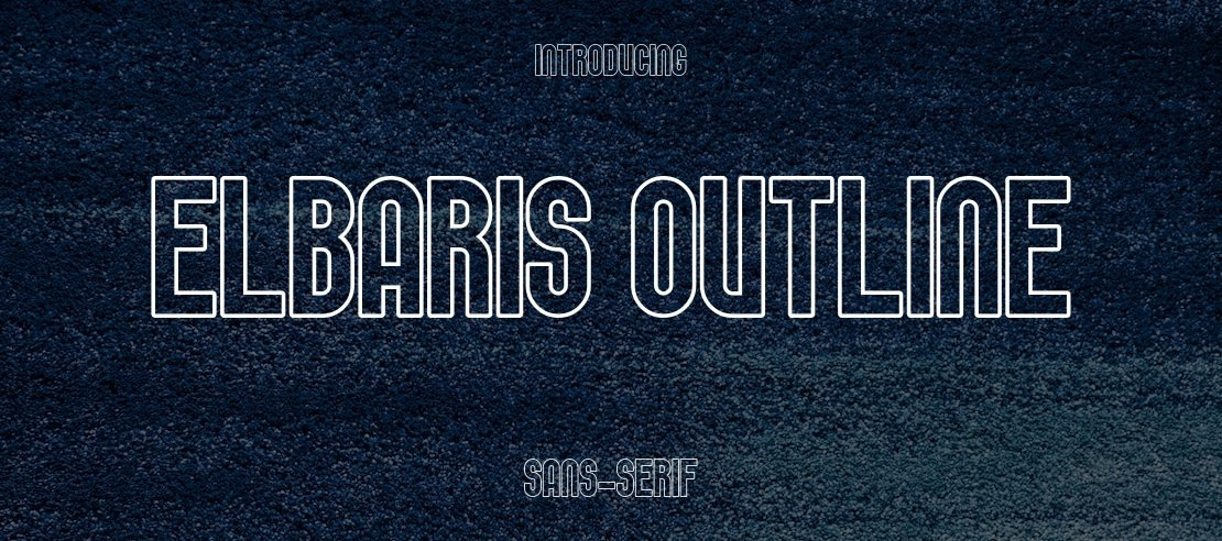 Elbaris Outline Font Family