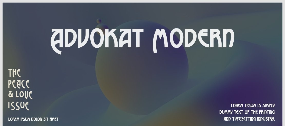 Advokat Modern Font