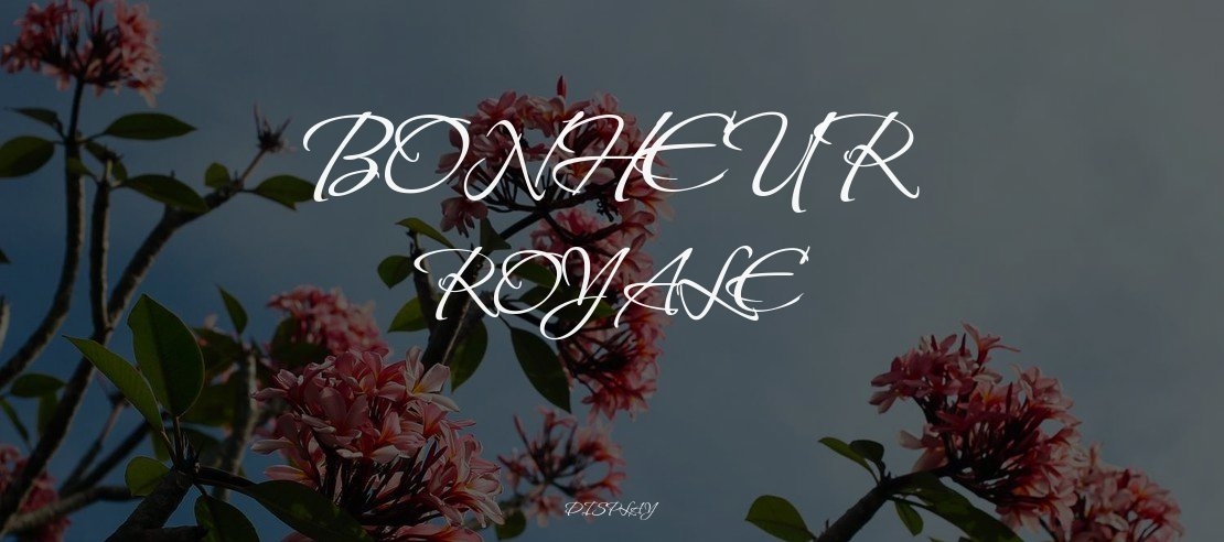 Bonheur Royale Font Family