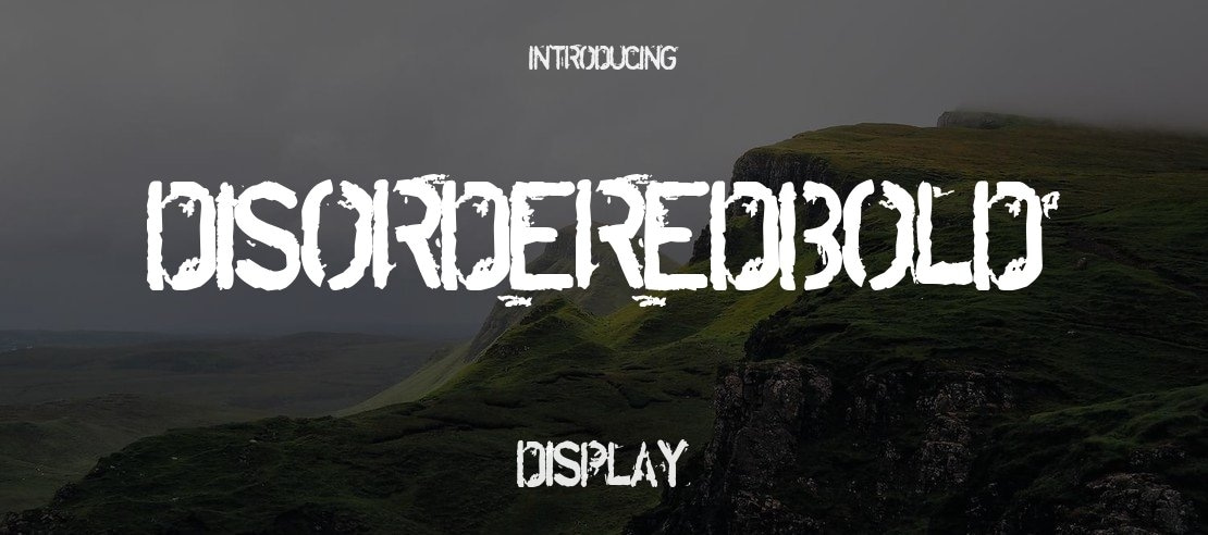 DisorderedBold Font