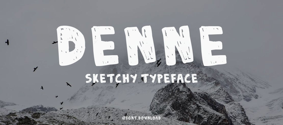 DENNE | Sketchy Font