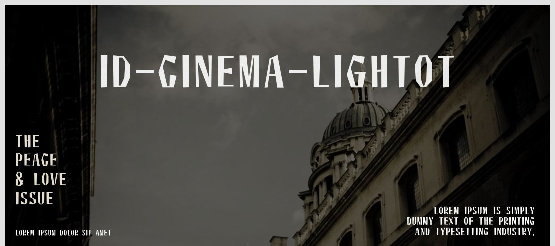 id-Cinema-LightOT Font