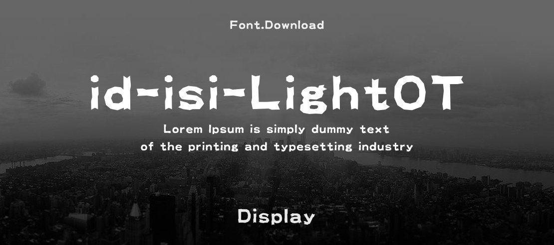id-isi-LightOT Font