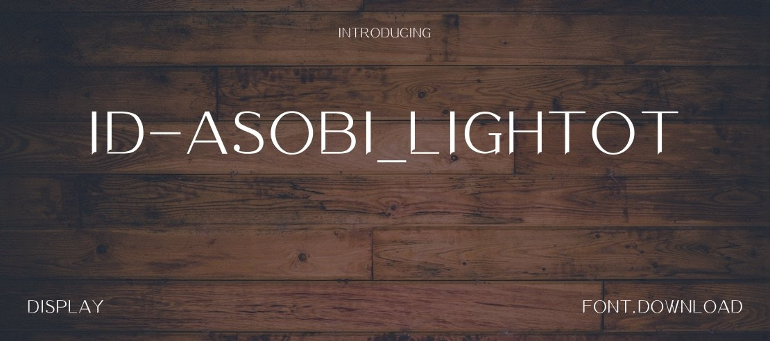 id-asobi_LightOT Font