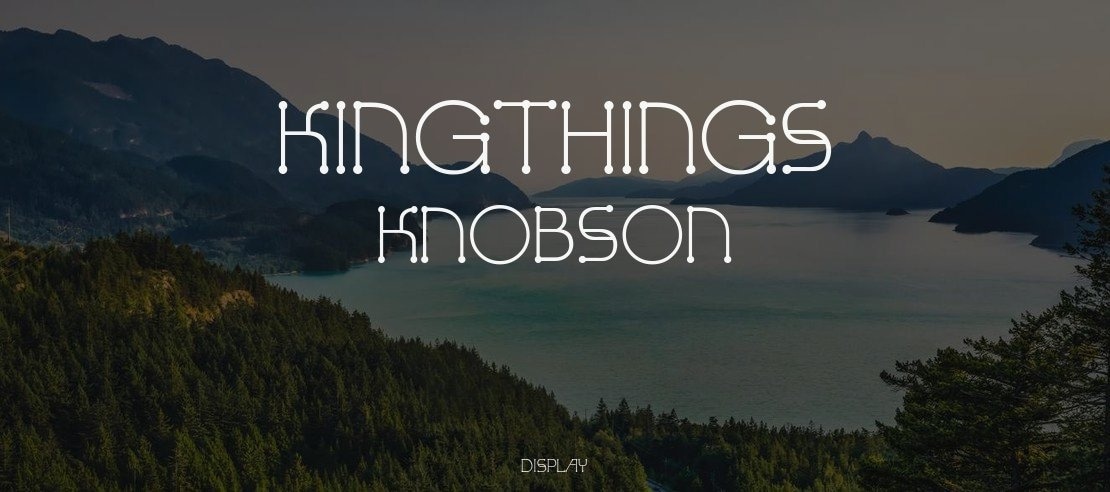Kingthings Knobson Font