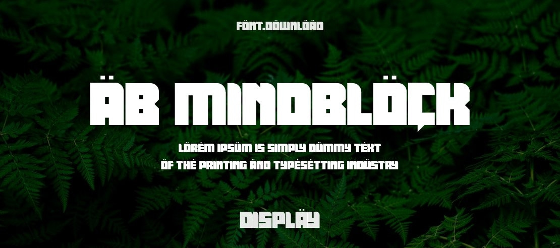 AB Mindblock Font