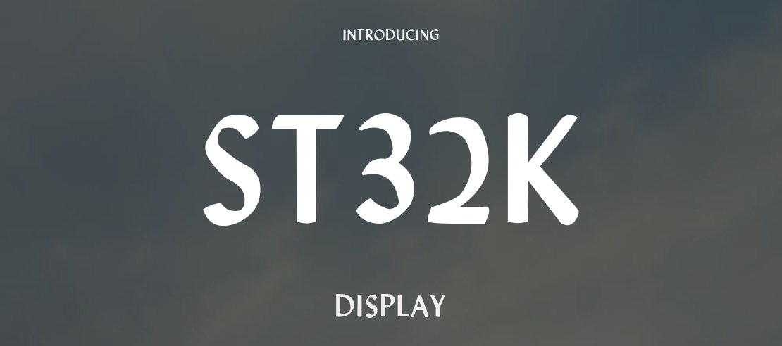 St32k Font Family