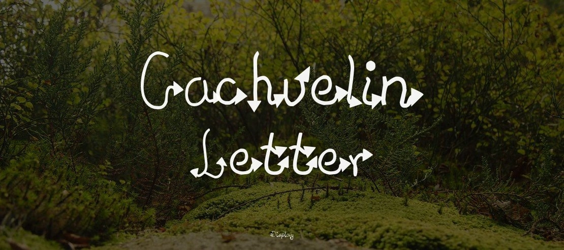 Cachuelin Letter Font